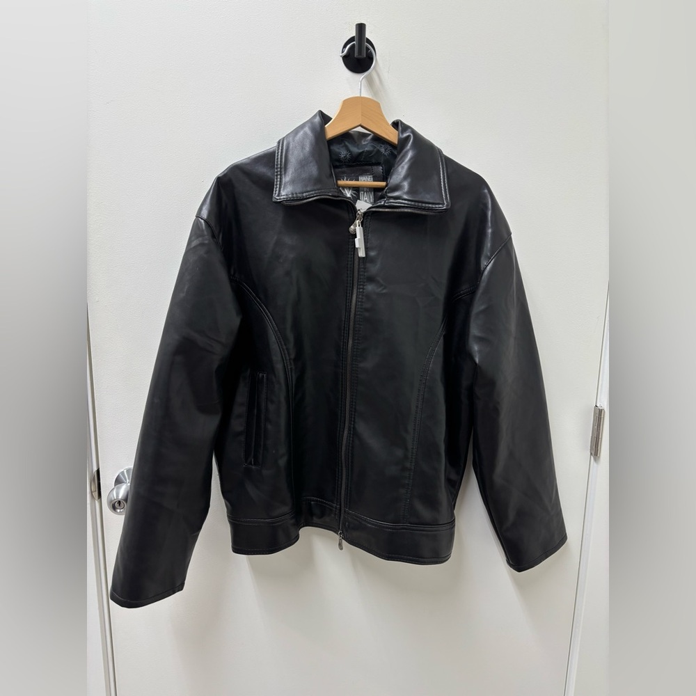 Authentic Versace Black Leather Jacket - image 1